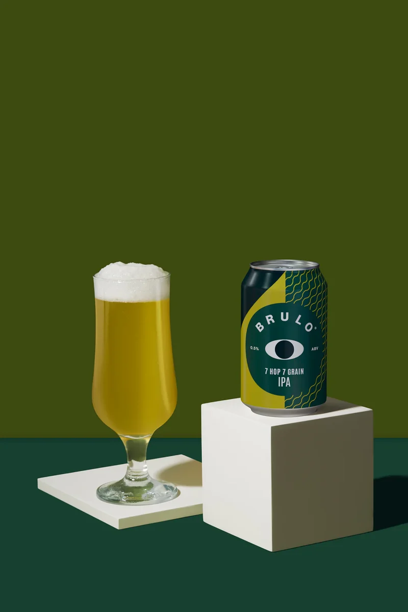 Bière Brulo 7 Hop 7 Grain IPA sans alcool 0.5%