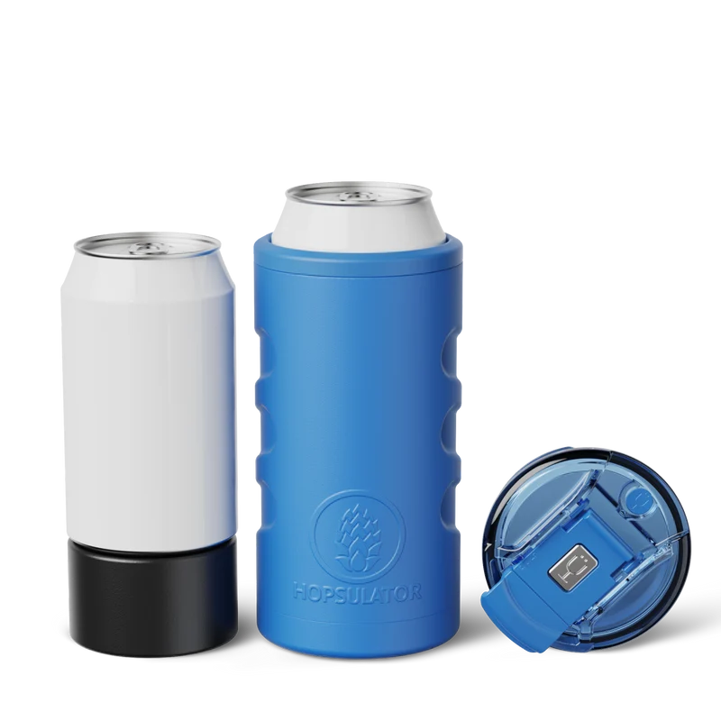 Retro Hopsulator Trio | Matte Azure | 12/16oz Standard Cans