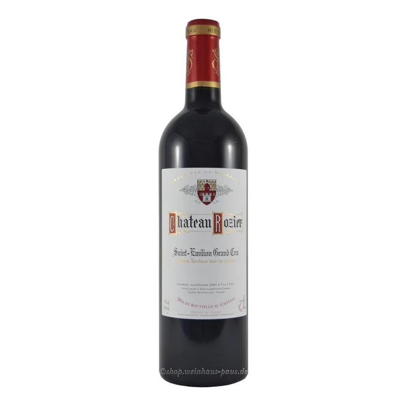 Château Rozier Saint-Emilion Grand Cru 2020