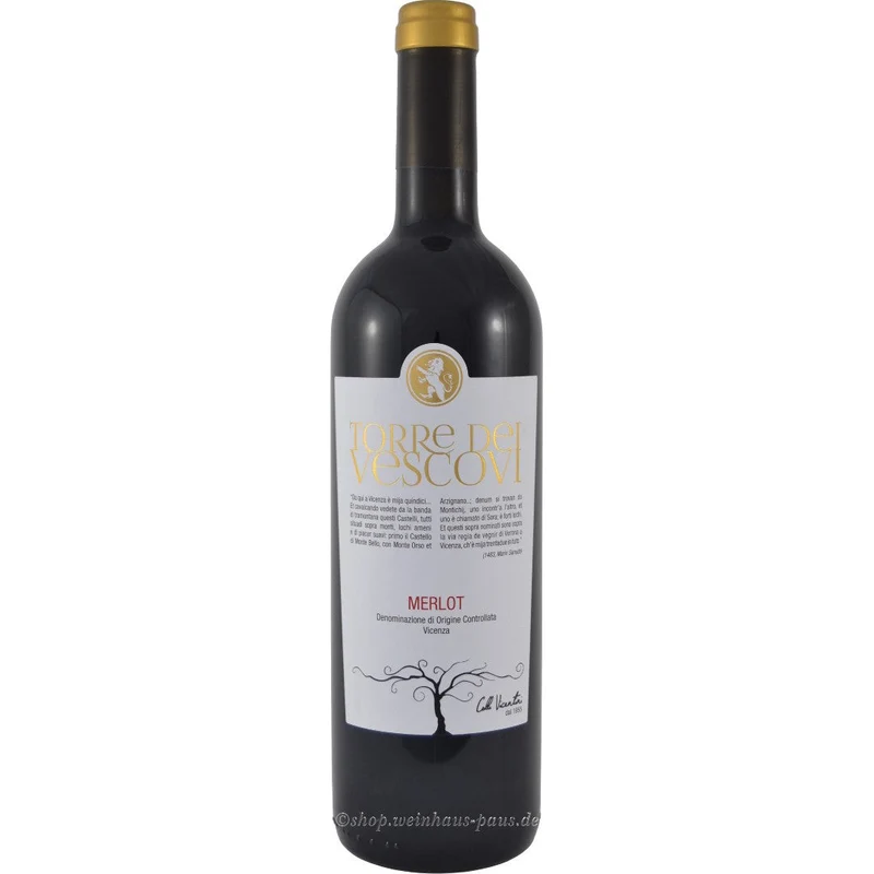 Colli Vicentini Merlot Vicenza Torre dei Vescovi 2023