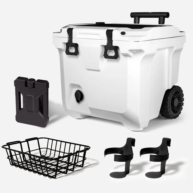 BrüTank 35-Quart Ultimate Day Trip Cooler Bundle | Ice White