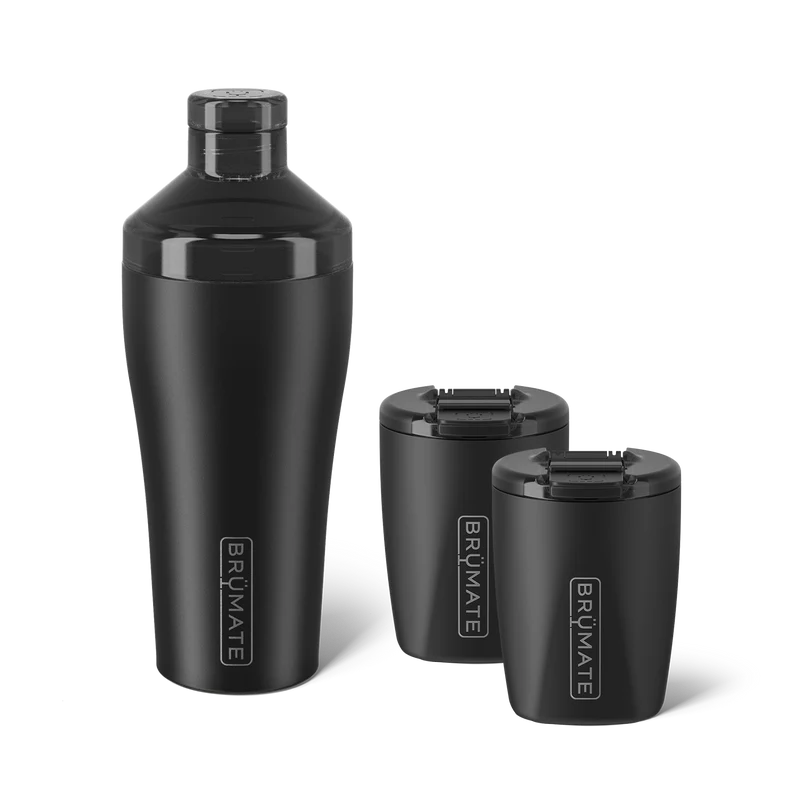Cocktail Shaker + Rocks Bundle | Matte Black
