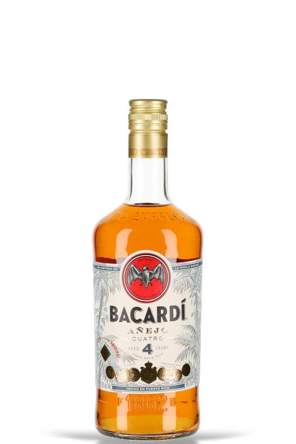 Bacardi 4 Jahre Anejo Cuatro Gold Rum 40% vol. 0.7l