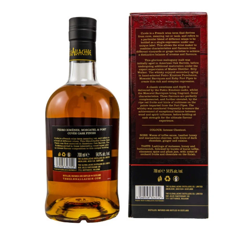 GlenAllachie 2012/2023 10y P.X. Moscatel und Ruby Port 54,9% 0,7L