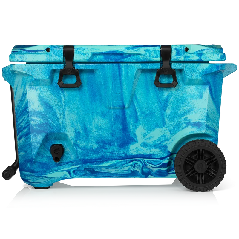 BrüTank 55-Quart Rolling Cooler | Ocean Swirl