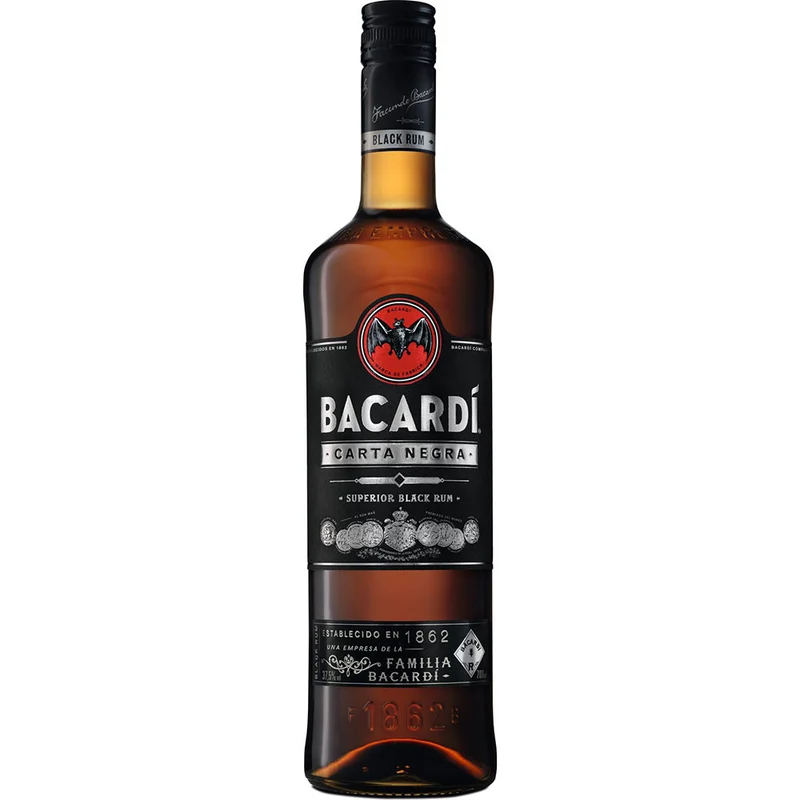 Bacardí Carta Negra Black Rum 37,5% 0,7 Liter