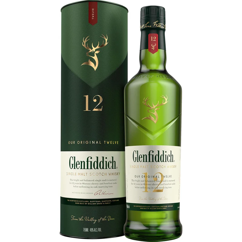 Glenfiddich 12 Jahre Single Malt Scotch Whisky 40% 0,7 Liter