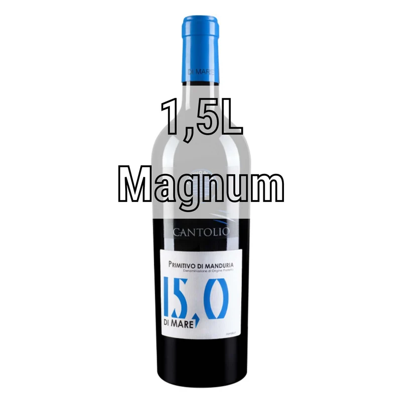 Cantolio Primitivo di Manduria DOP 15,0 Mare 2023 1,5L Magnum