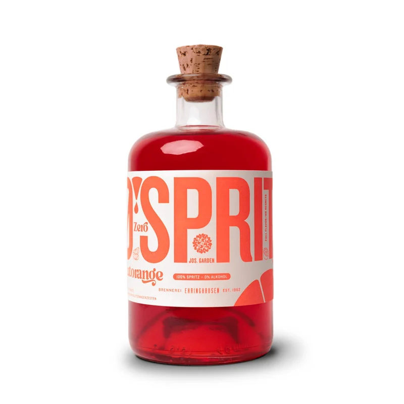 Brennerei Ehringhausen Jos. Garden Zero Spritz Alkoholfrei Blutorange 0,5L