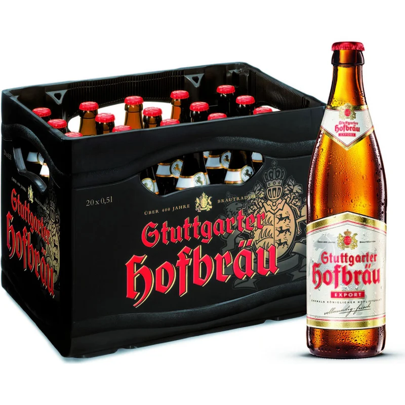 Stuttgarter Hofbräu Export Premium 20x 0,5 Liter (MEHRWEG)