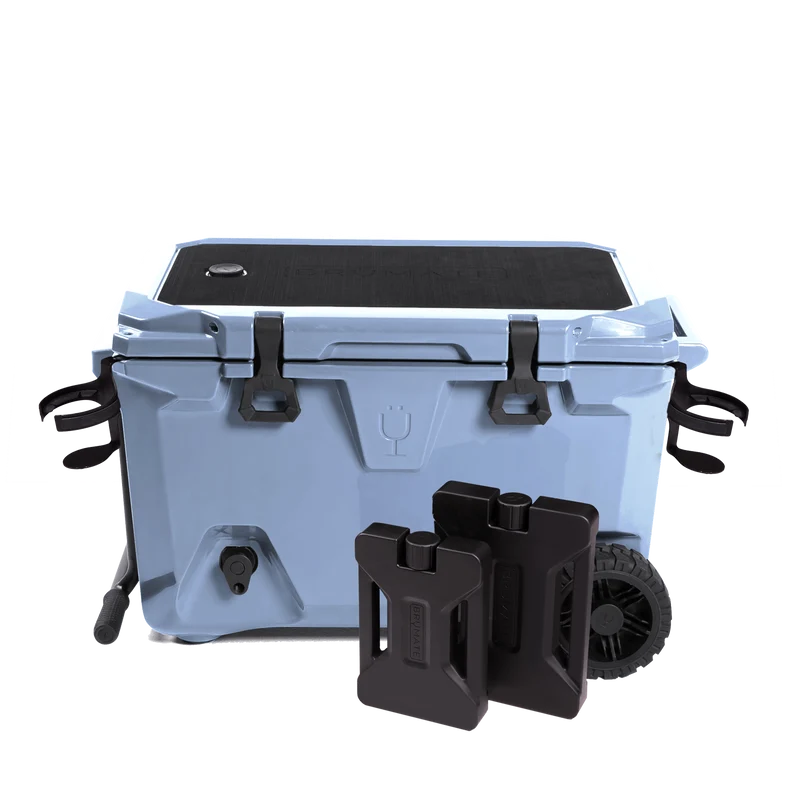 BrüTank 55-Quart Double Drink Holder Cooler Bundle | Denim