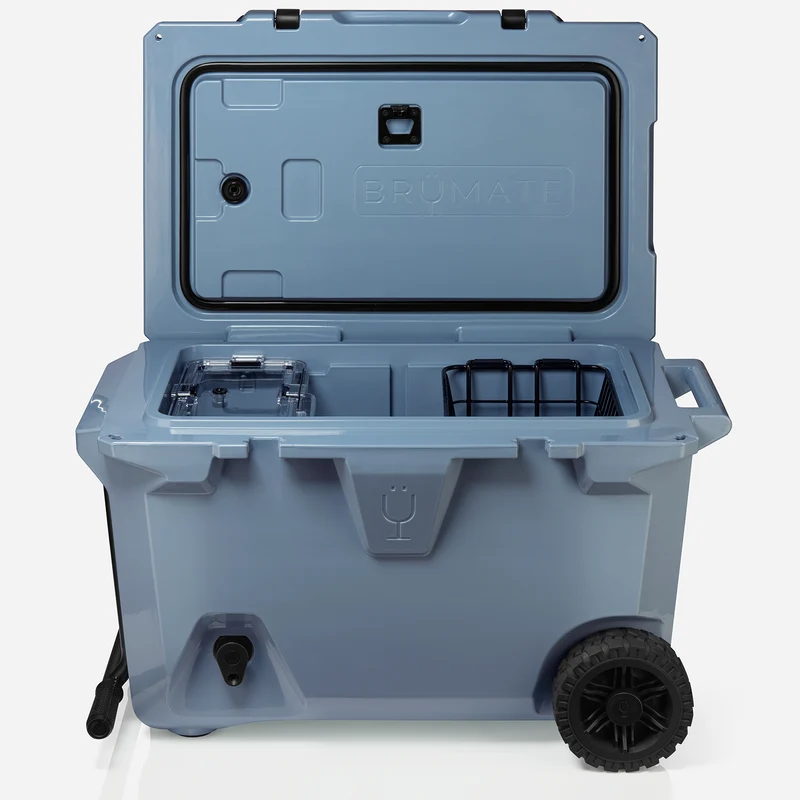 BrüTank 55-Quart Double Drink Holder Cooler Bundle | Denim