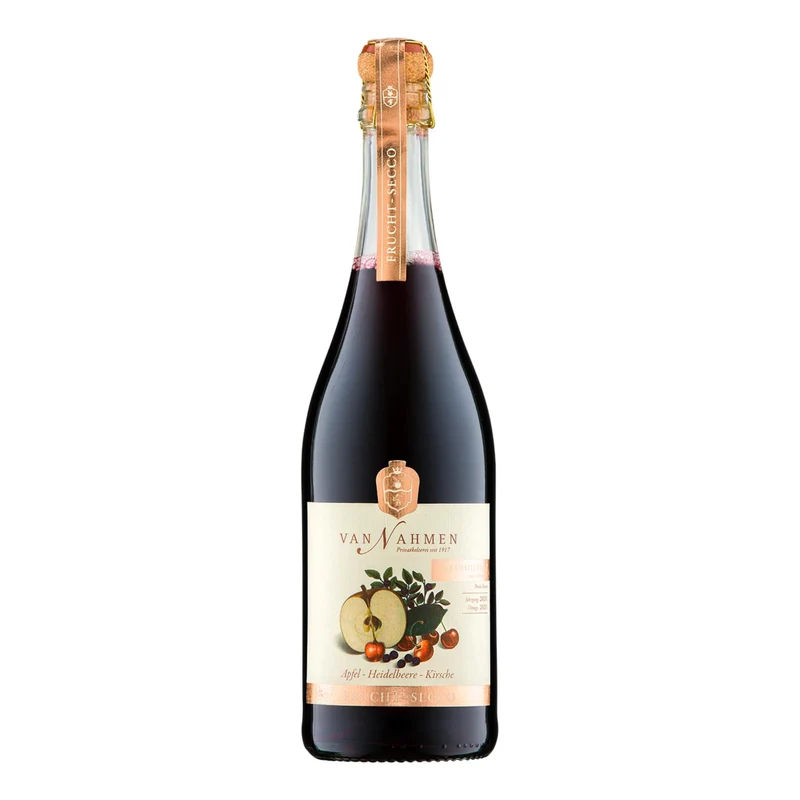 van Nahmen Apfel Heidelbeere Kirsche Frucht Secco alkoholfrei