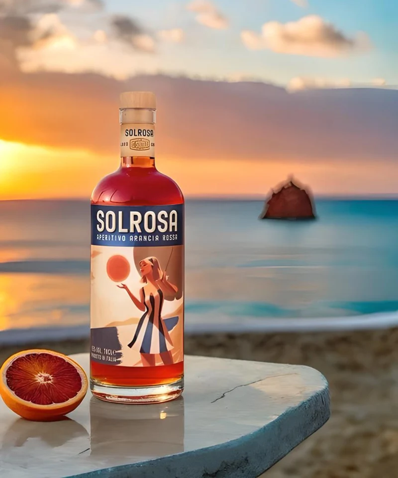 Solrosa Aperitivo Arancia Rossa inkl. Glas