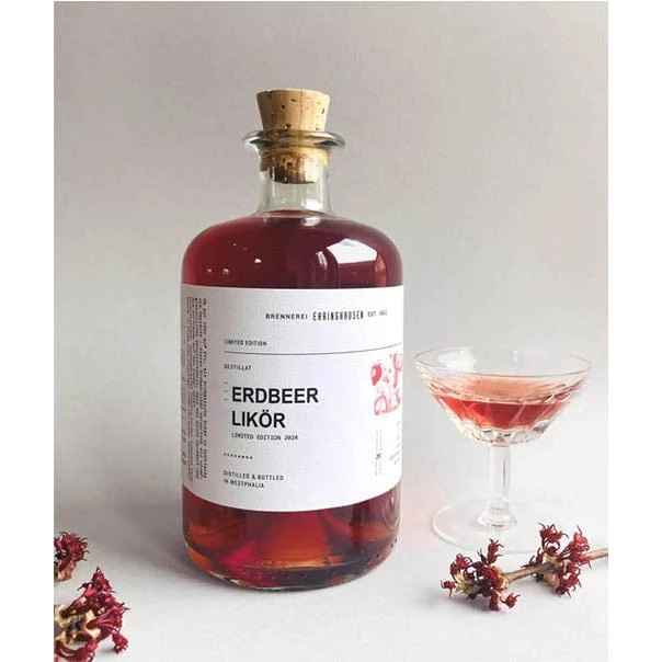 Brennerei Ehringhausen Erdbeer Likör mit Blutorangengeist 0,5L 17%
