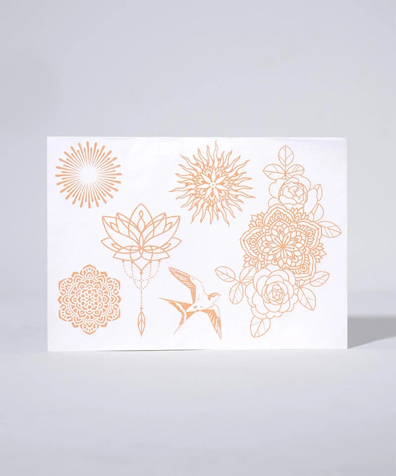 Organic Tattoo-Set Gold