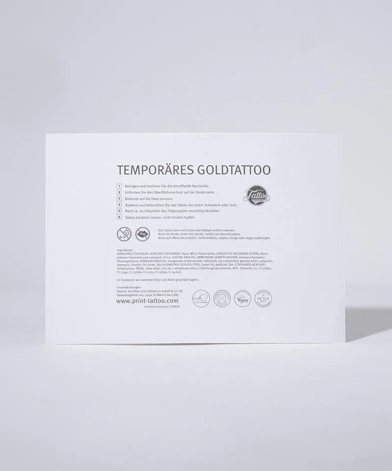Organic Tattoo-Set Gold