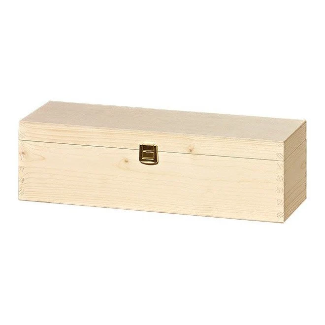 Holzkiste mit Scharnier - 1er Natur