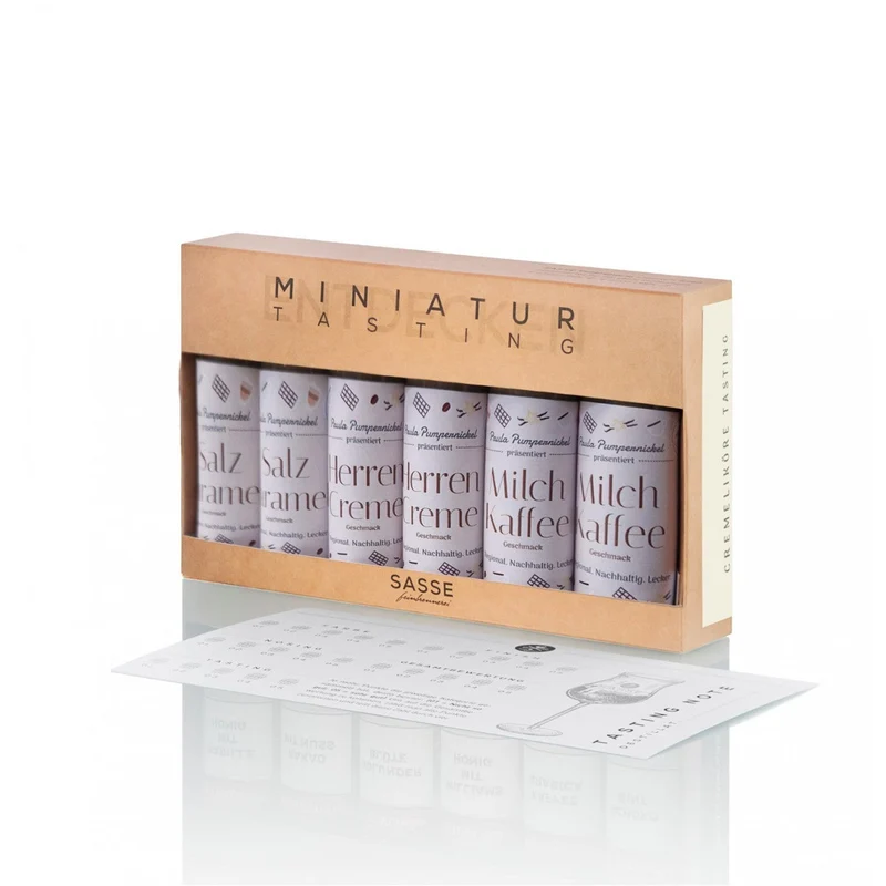Feinbrennerei Sasse Miniatur Tasting Paula Pumpernickel Cremeliköre 6x20ml