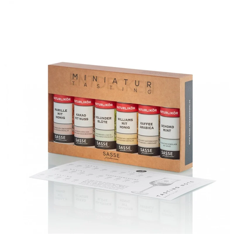 Feinbrennerei Sasse Miniatur Tasting Naturliköre 6x20ml