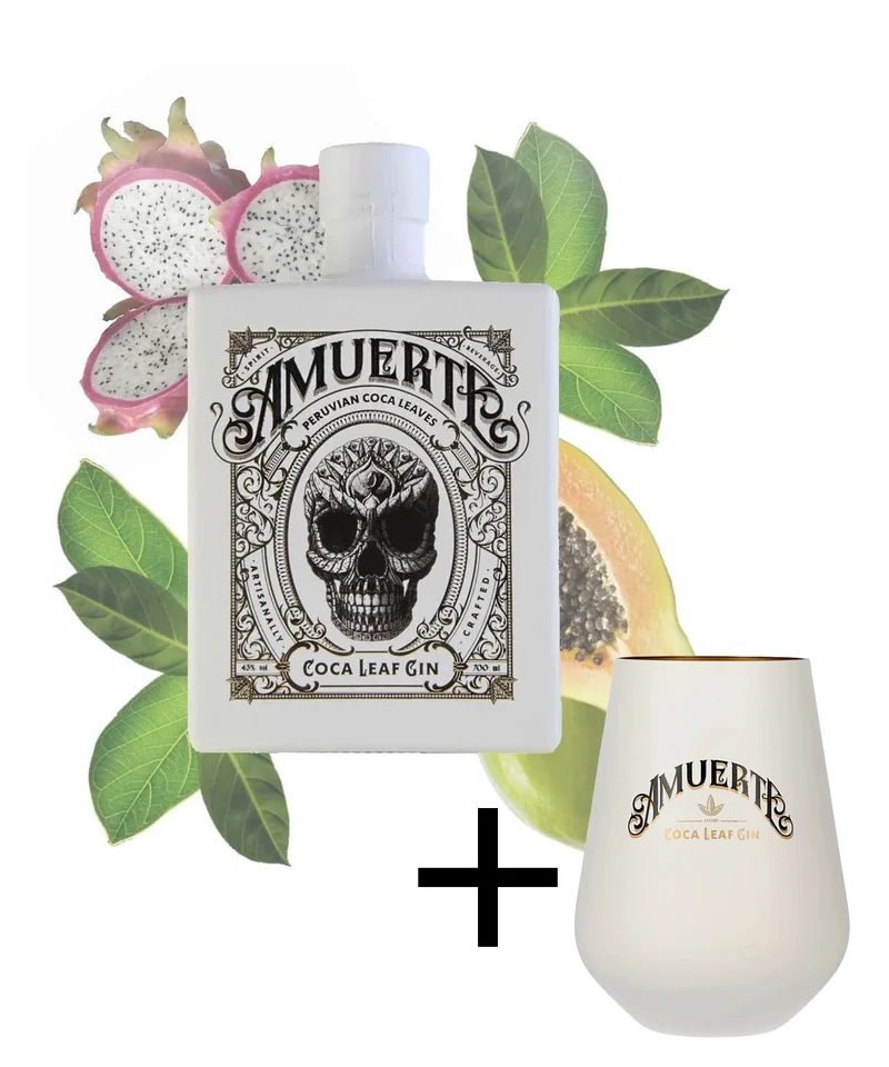 Amuerte Coca Leaf Gin White Edition inkl. Glas