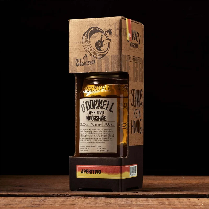 O'Donnell Moonshine Aperitivo 0,7L 20% Geschenkset Kombi