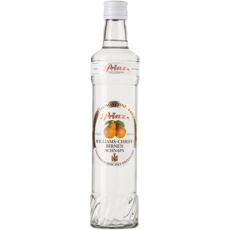 Prinz Williams-Birnen Schnaps 40% 0,5 Liter