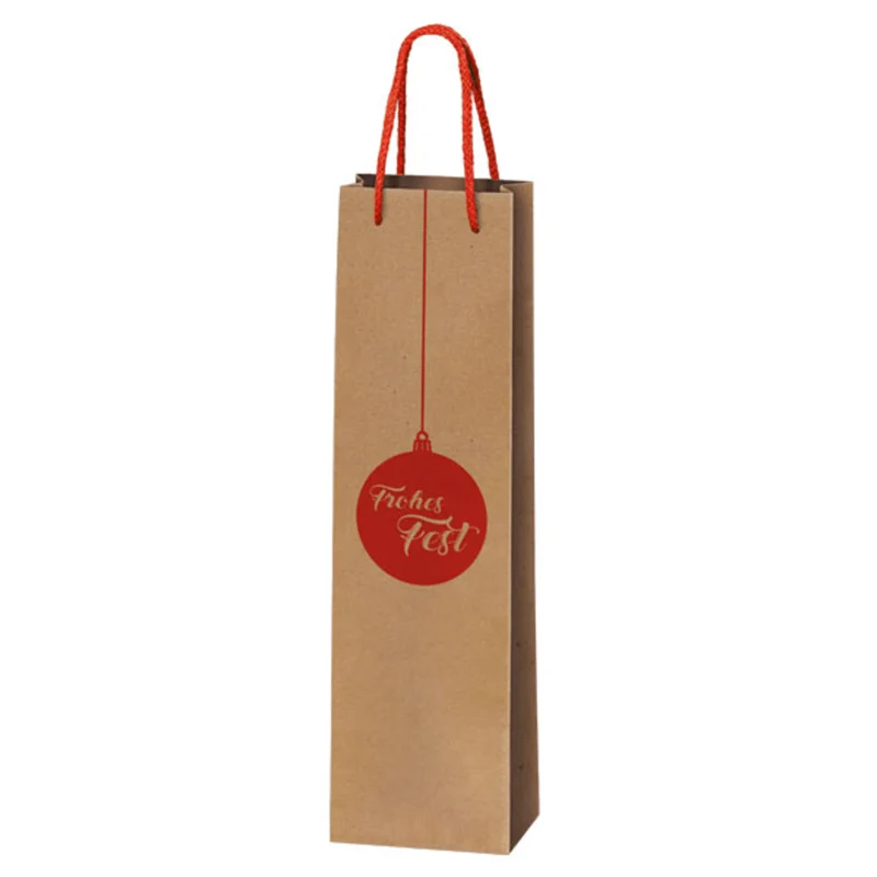 1er Präsenttüte Kraftpapier Weihnachtskugel