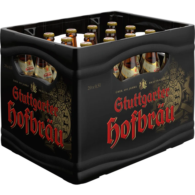 Stuttgarter Hofbräu Hefe Weizen Hell 20x 0,5 Liter (MEHRWEG)