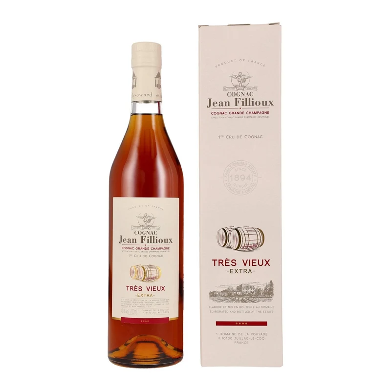 Jean Fillioux Tres Vieux Extra Grande Champagne 1er Cru de Cognac 0,7L 40%