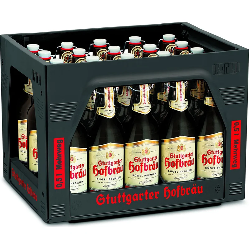 Stuttgarter Hofbräu Premium Bügel 20x 0,5 Liter (MEHRWEG)