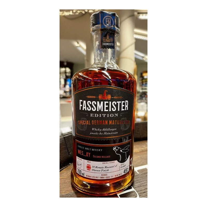 Fassmeister Whisky WES_KY 2nd Release 5 Y 19 M Moscatel & Oloroso 0,7L 49%