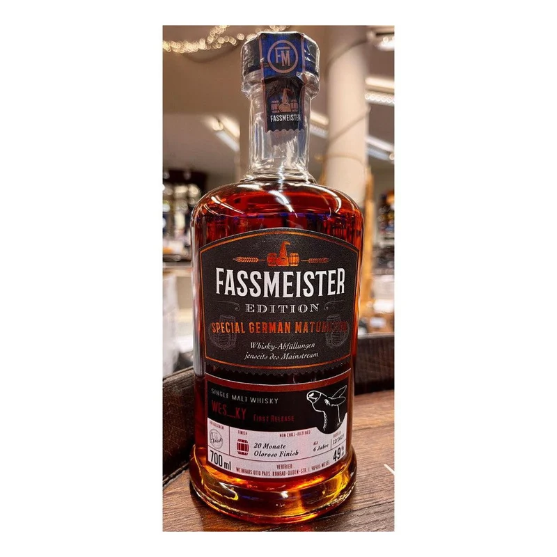 Fassmeister Whisky WES_KY 1st Release 6 Y 20 M Oloroso 0,7L 49%