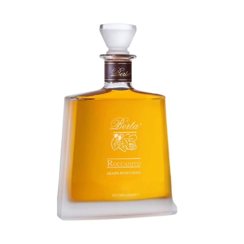 Distillerie Berta Grappa Roccanivo 2016 ohne Holzkiste 0,7L 43%