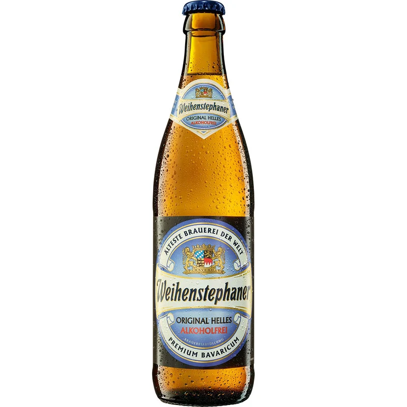 Weihenstephan Original Helles Alkoholfrei 20x 0,5 Liter (MEHRWEG)