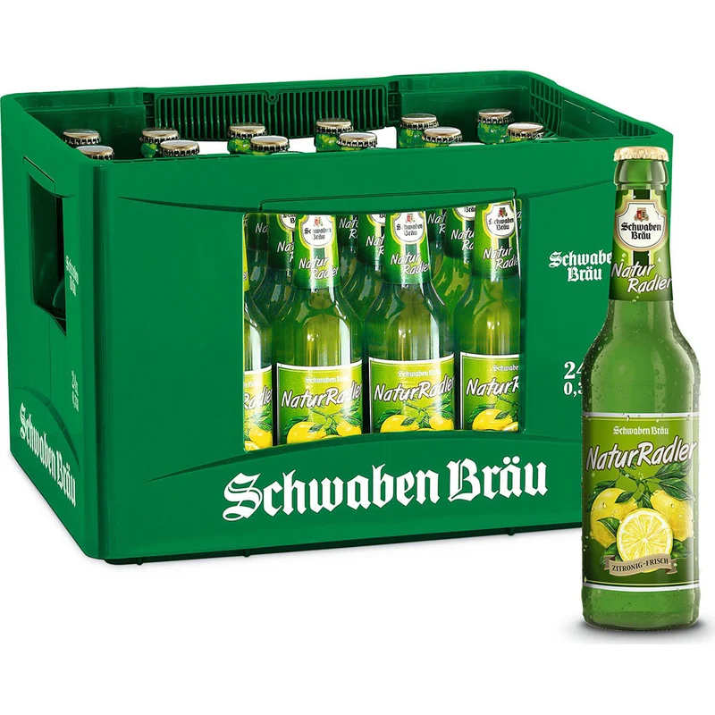 Schwaben Bräu NaturRadler 24x 0,33 Liter (MEHRWEG)