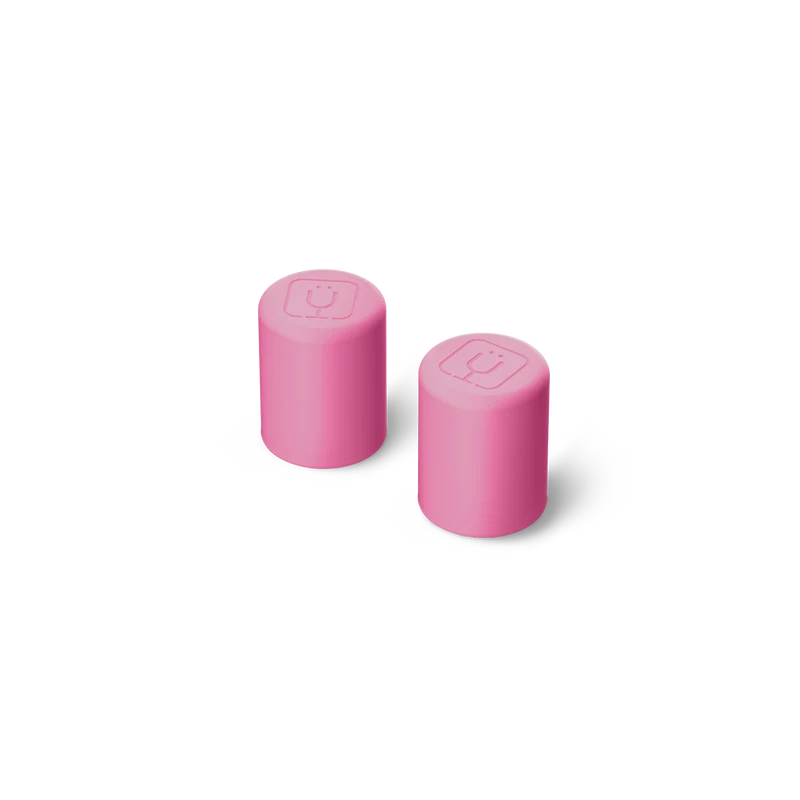 Magnetic Straw Cover | Pink Gingham | 2-Pack