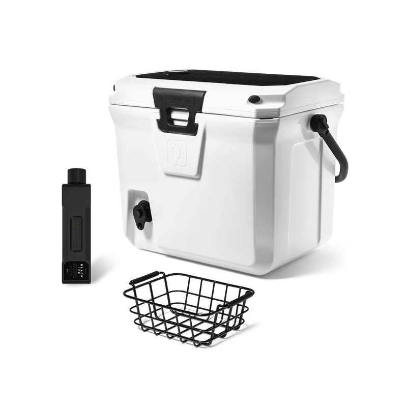 BrüTank 20-Quart Grab + Go Cooler Bundle | Ice White