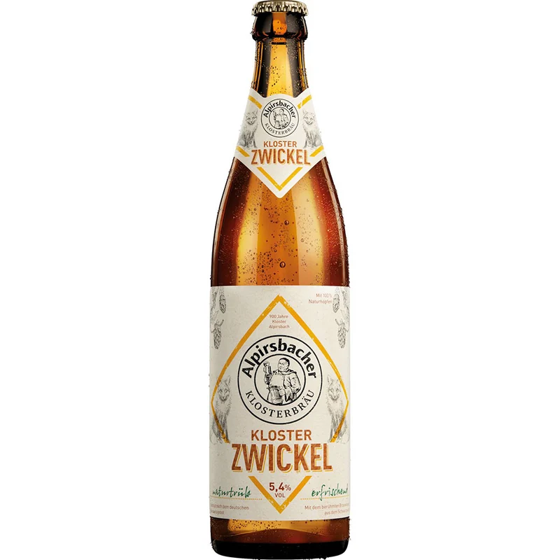 Alpirsbacher Kloster-Zwickel Naturtrüb 20x 0,5 Liter (MEHRWEG)