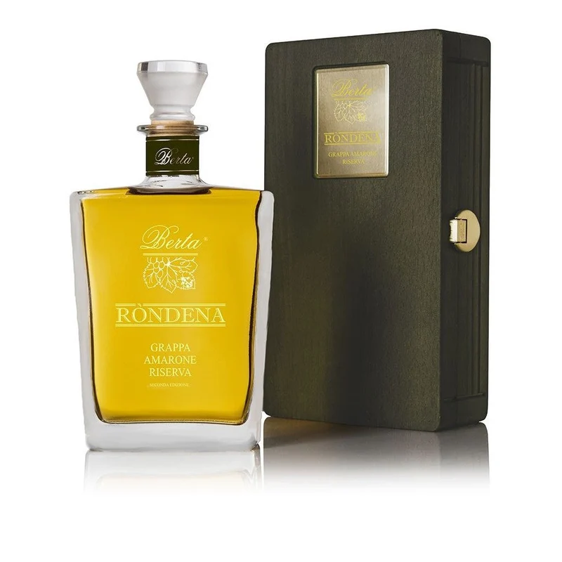 Distillerie Berta Grappa Rondena Riserva Amarone in Holzkiste