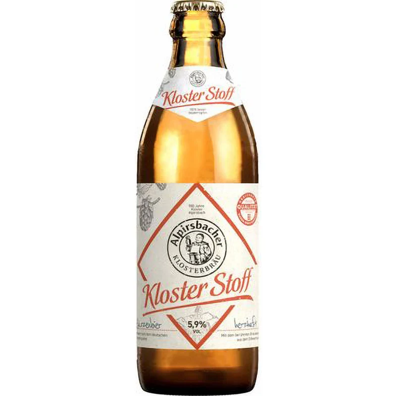 Alpirsbacher Klosterstoff Bügel 20x 0,33 Liter (MEHRWEG)