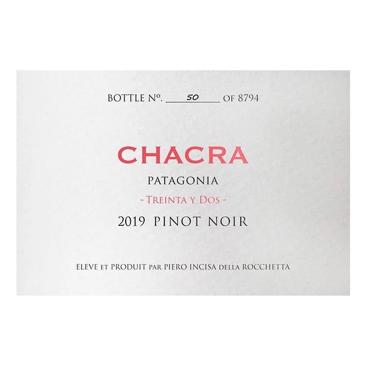 Bodega Chacra Treinta y Dos Pinot Noir 2019