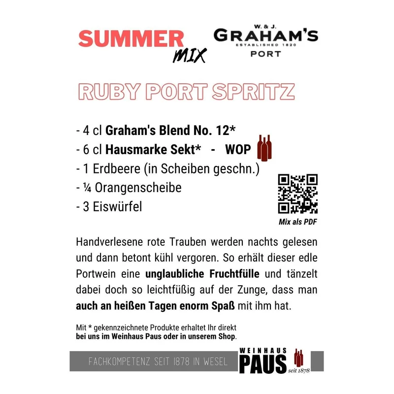 Graham's Ruby Port Blend No 12 Douro