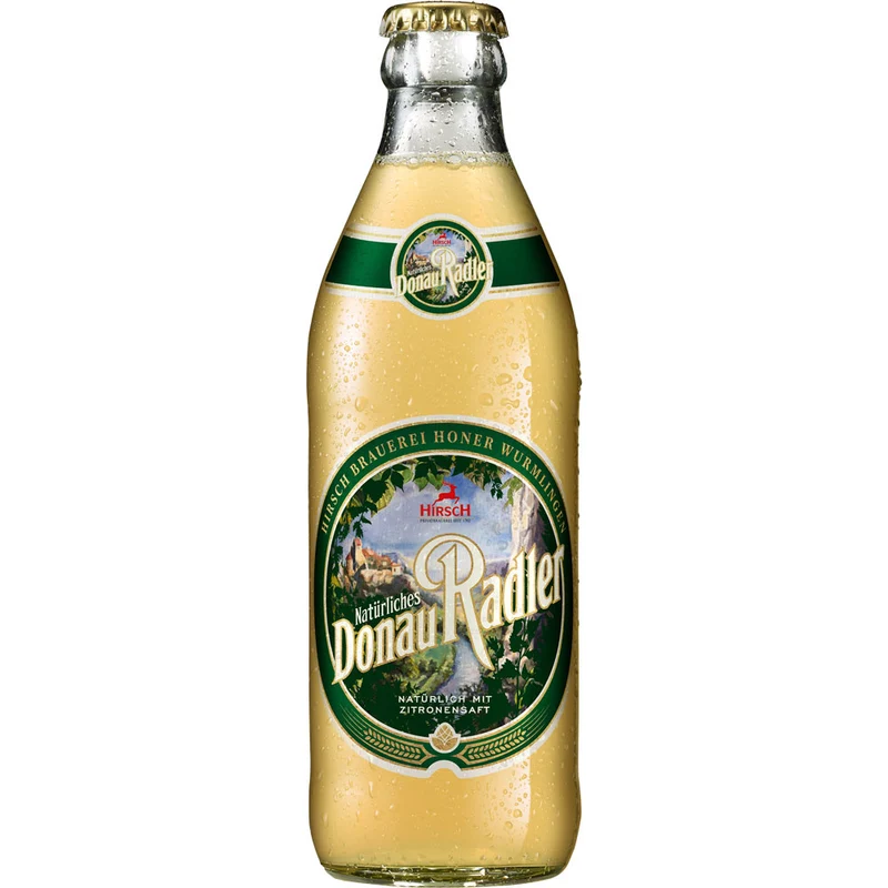 Hirsch Natürliches Donau Radler 20x 0,33 Liter (MEHRWEG)