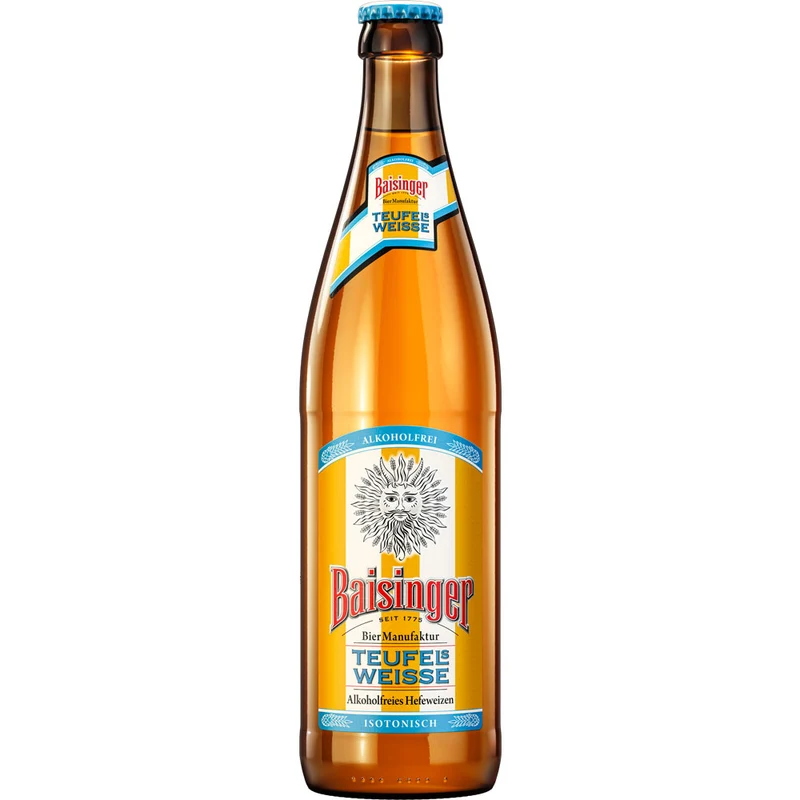 Baisinger Teufels Weisse Hefeweizen alkoholfrei 20x 0,5 Liter