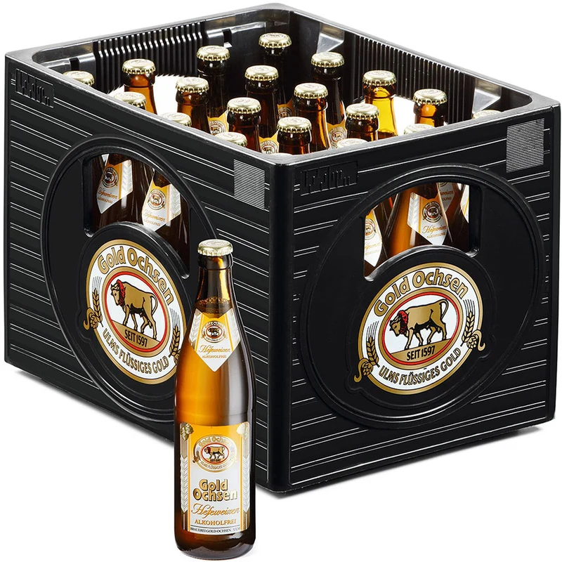 Gold Ochsen Hefeweizen Alkoholfrei 20x 0,5 Liter (MEHRWEG)