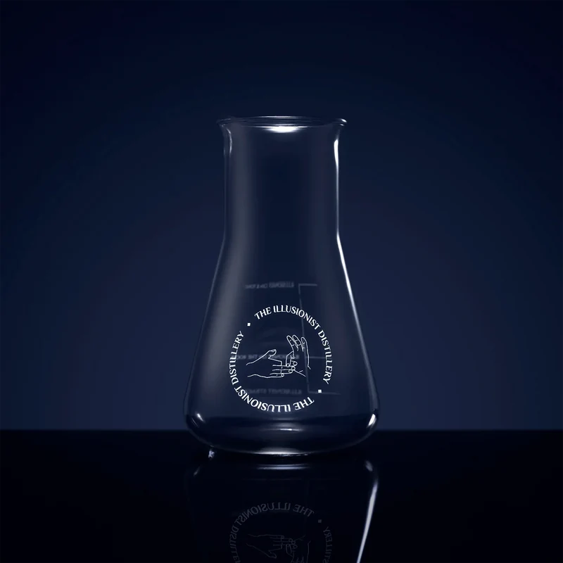 The Illusionist Distillery Erlenmeyerkolben Gin Glas
