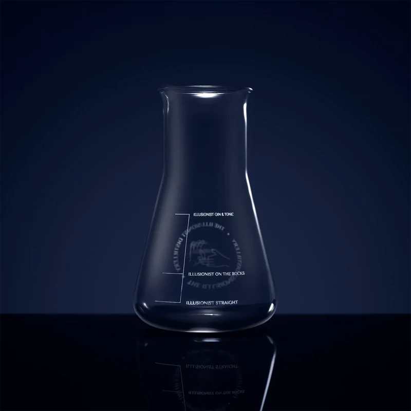 The Illusionist Distillery Erlenmeyerkolben Gin Glas
