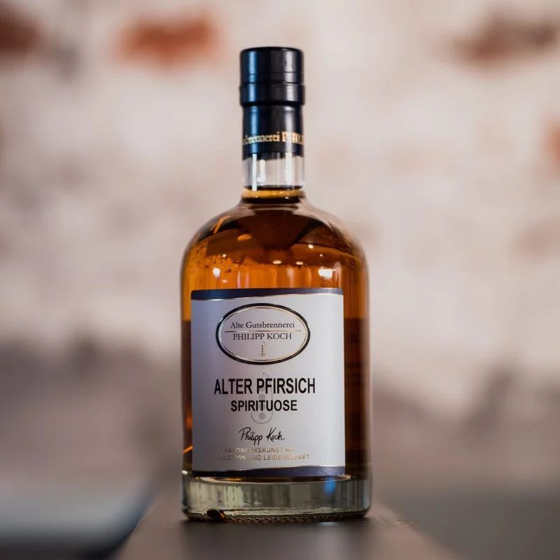 Alter Pfirsich Spirituose | erlesener Pfirsich Schnaps | 0,5L | 35%