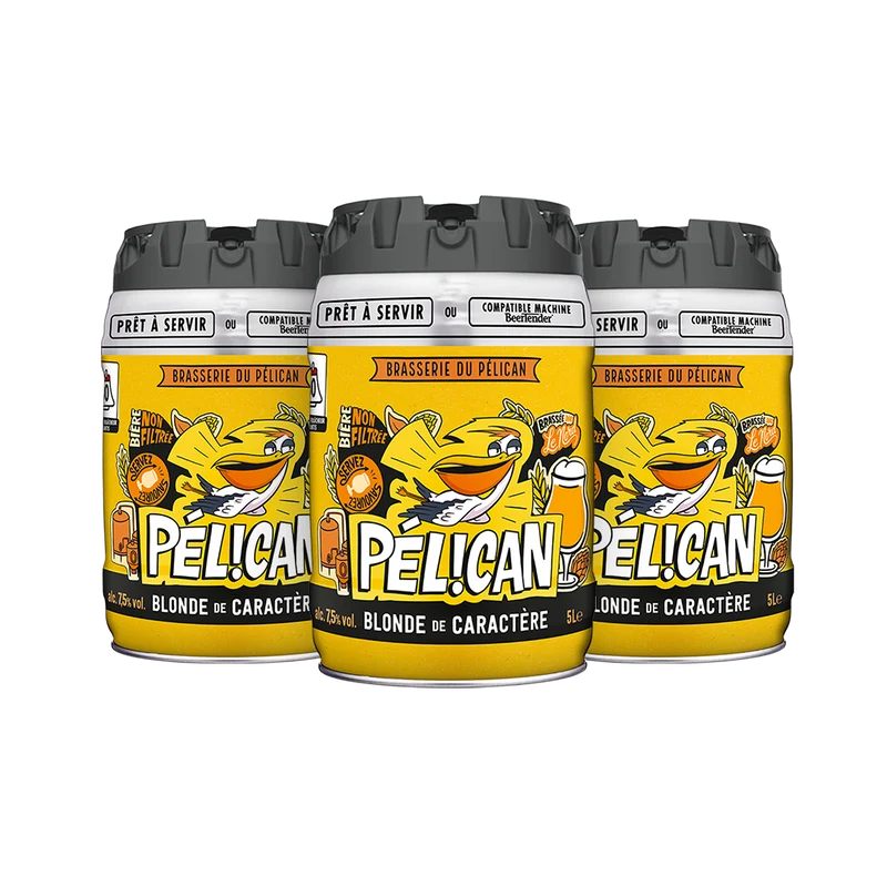 Pélican Blonde Bundle - 3x 5L Beer Kegs